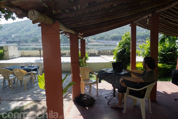 Vistas del lago desde el jardín