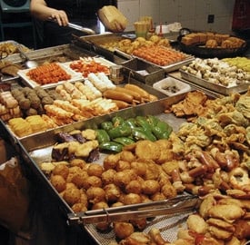 Comida callejera en Hong Kong