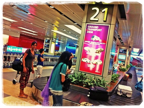 En el aeropuerto de Singapur