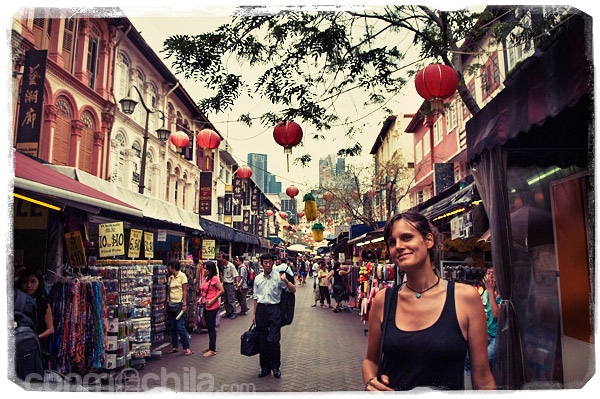 La calle principal de chinatown