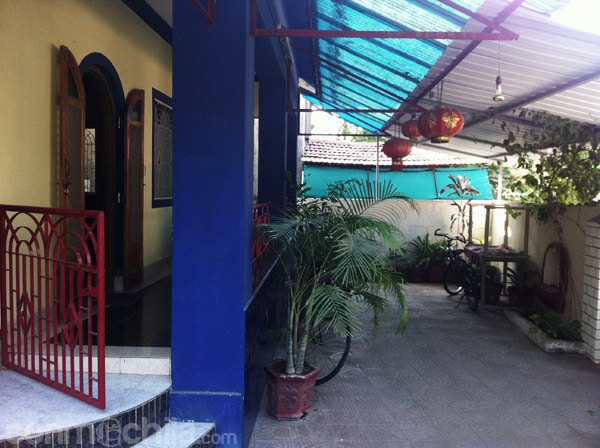 El patio de la casa