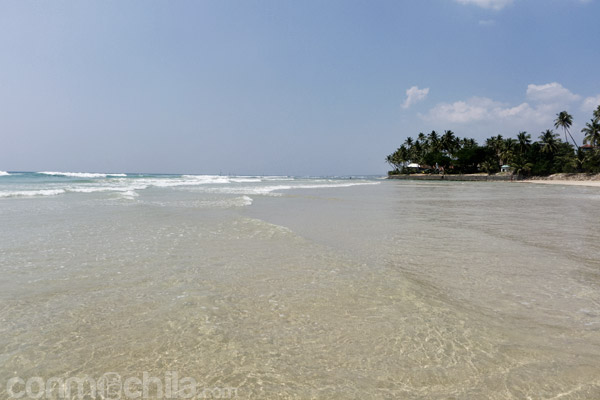 Una de las playas del sur de Sri Lanka