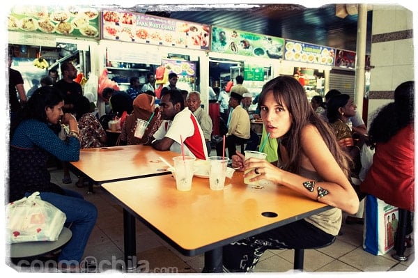 Foto robada en el interior del hawker