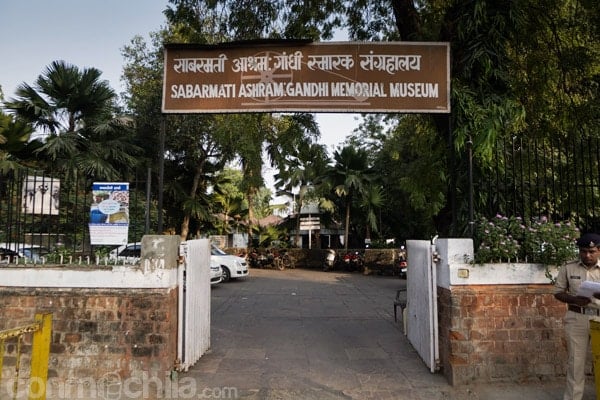 Entrada al Sabarmati Ashram