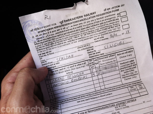 El formulario numerado