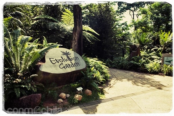 Entrada al Evolution Garden