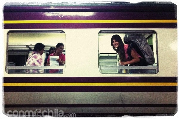 Buscando sitio en nuestro tren