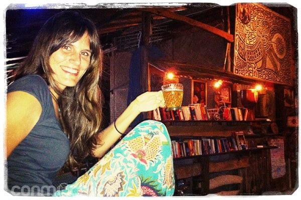 Tomando la última copa