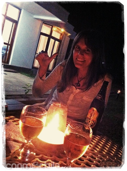 Cenando en el Hotel Merlbourne