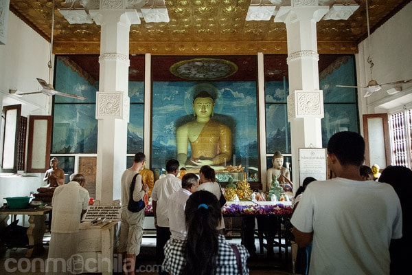 Interior de la pagoda