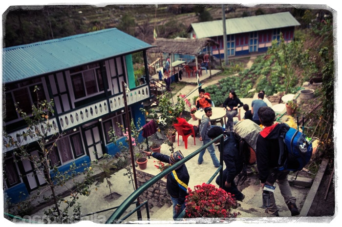 Llegando a nuestra primera guesthouse