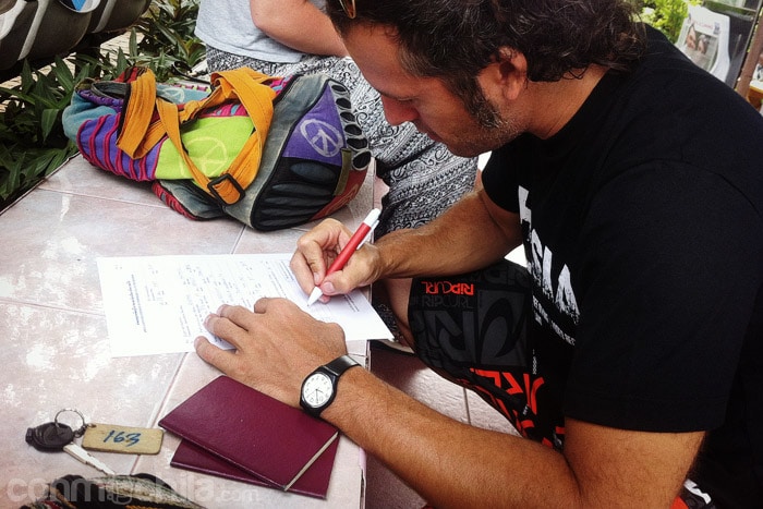 Rellenando el formulario