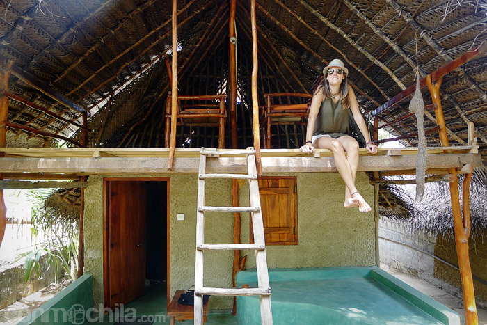 Nuestra cabaña con la señorita Carme