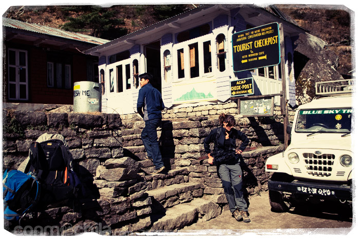 El check point de Dharapani