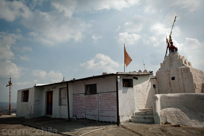 La cara posterior del templo