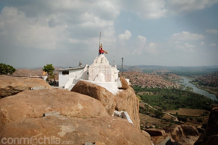 Vista del tempo de Hanuman