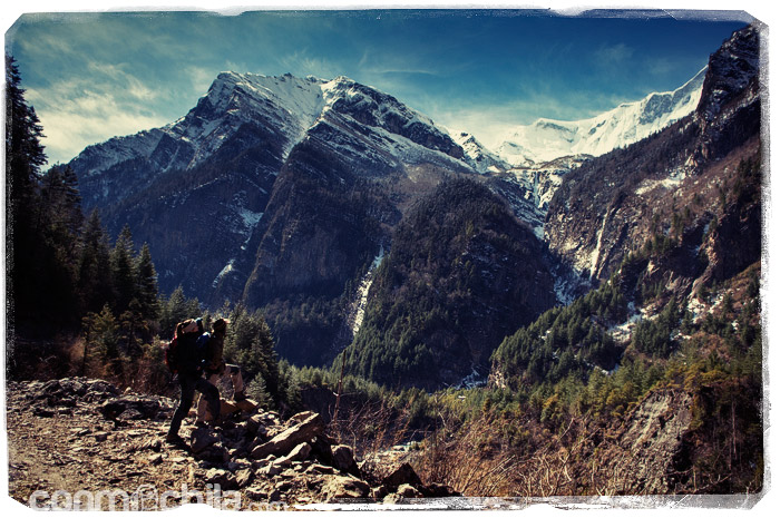 Las grandiosas montañas de los Annapurnas