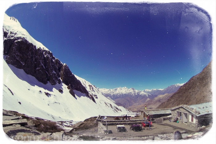 Vistas donde paramos a comer a 4200m