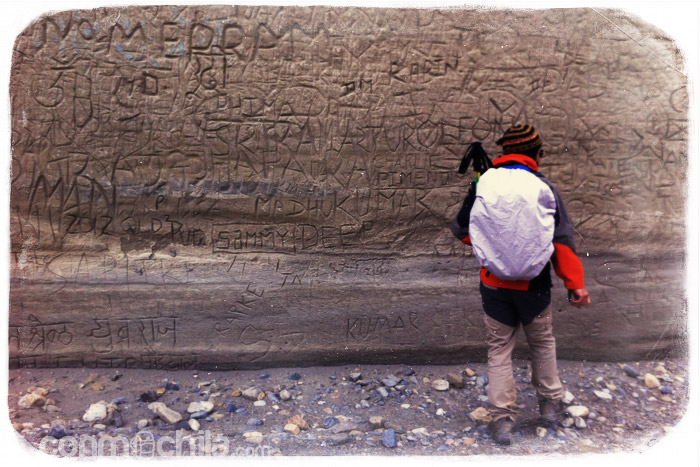 La pared de los "graffitis"