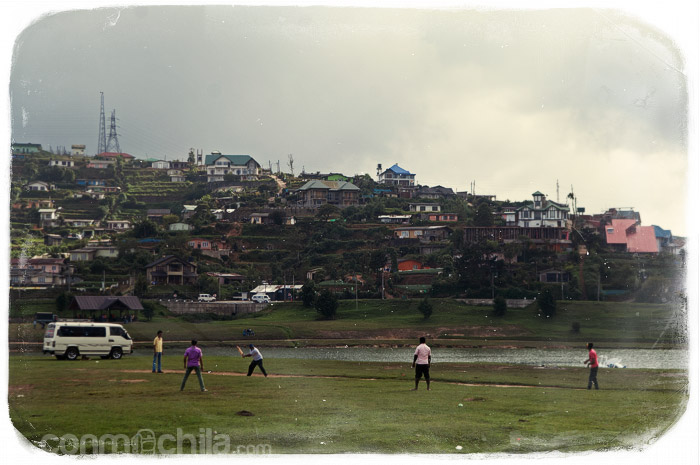 Gente jugando al cricket