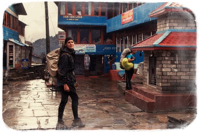 Ya en Ghorepani en busca de algo de chocolate