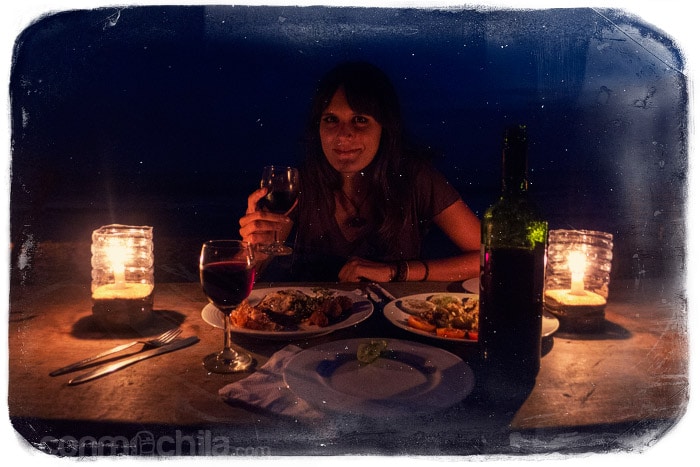 Un brindis a la luz de las velas...