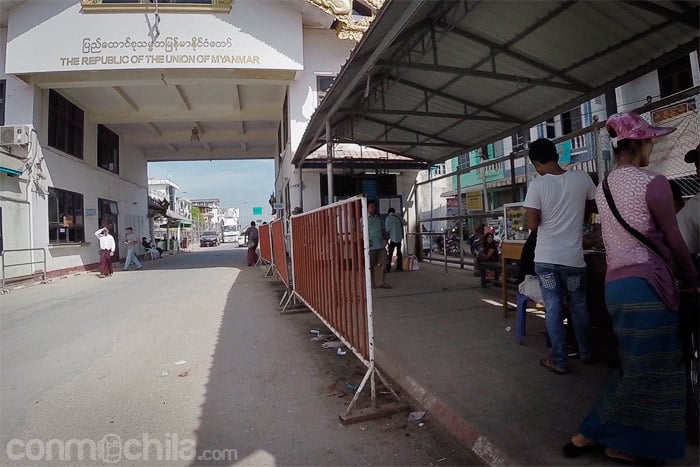 La zona de la frontera de Myanmar