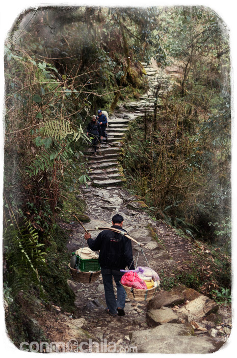 Más escalones...