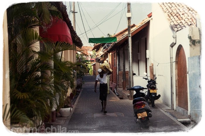Una de las calles de Galle