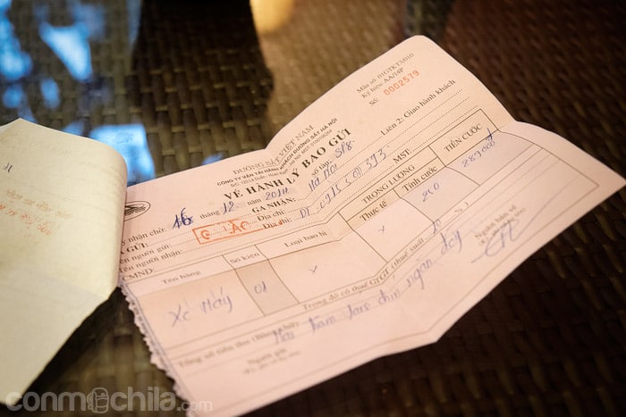Ticket de la moto