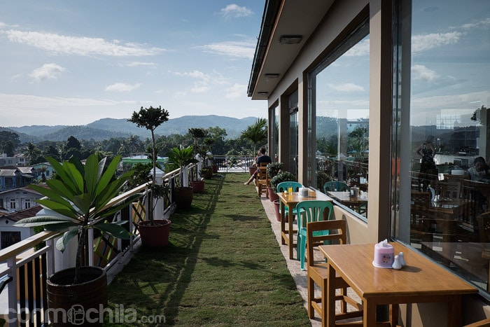 La terracita con vistas de Hsipaw