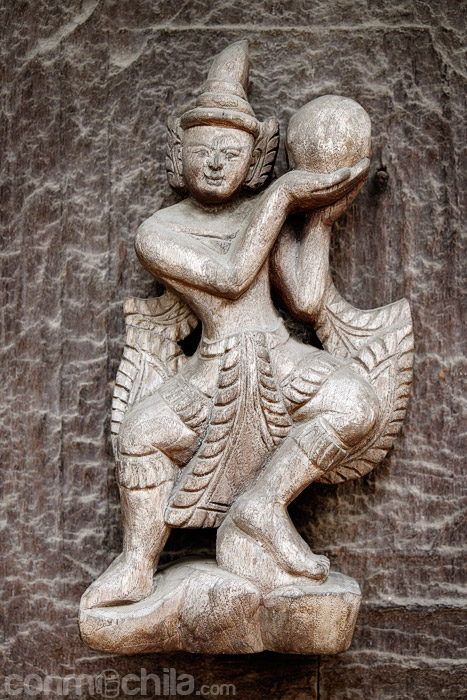 Detalle escultura de madera