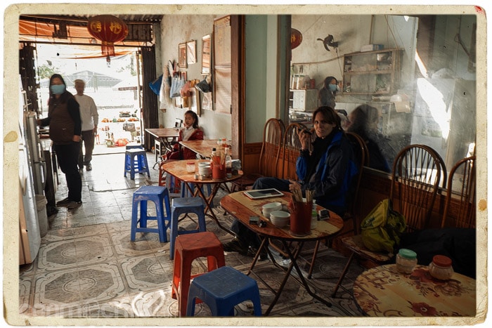 El pequeño lugar donde paramos a comer
