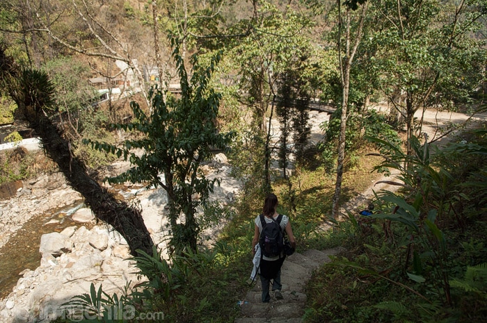 Llegando al río