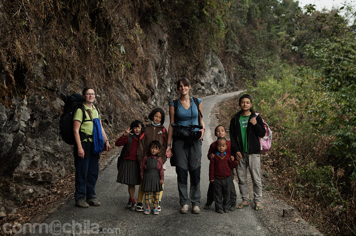 Los niños que nos acompañaron