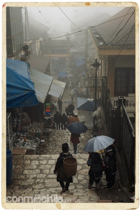 De camino al mercado de Sapa