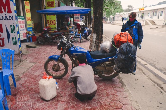 Nos vacían el depósito de la moto