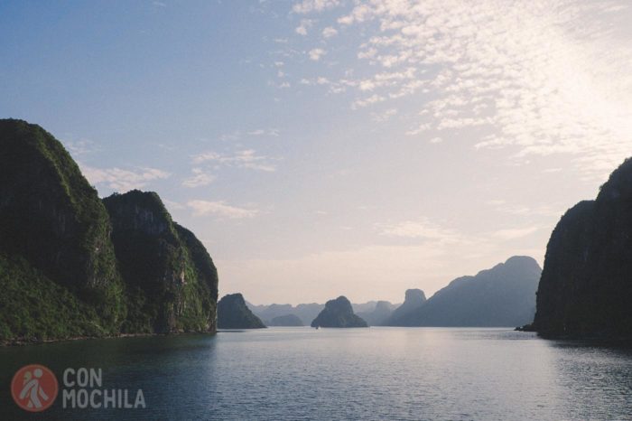 Las vistas de la bahía de Halong