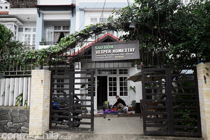 Entrada a la Vesper homestay