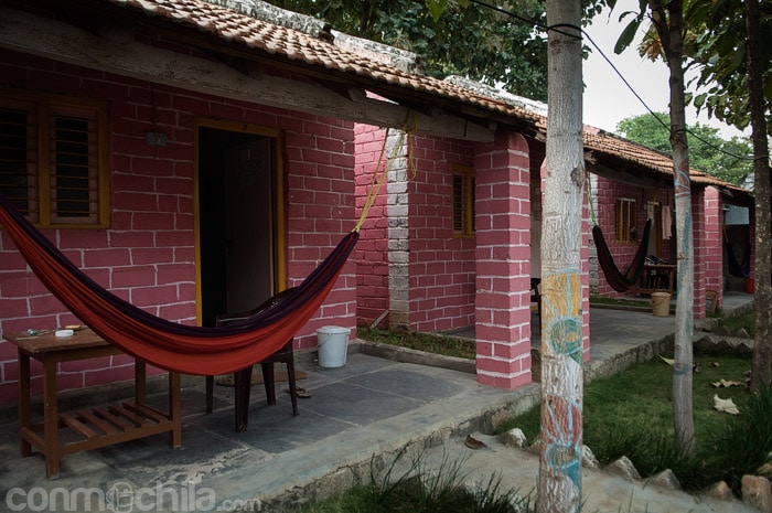 Las habitaciones y sus hamacas