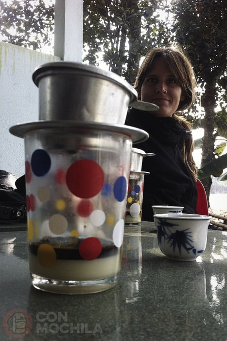 Vietnamese coffee and some tea
