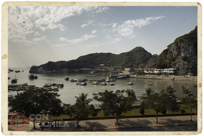 El puerto de Cat Ba desde nuestro hotel