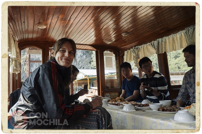 La comida en el barco