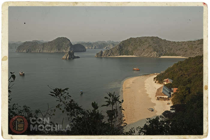 Espectacular vista de la playa de Monkey island
