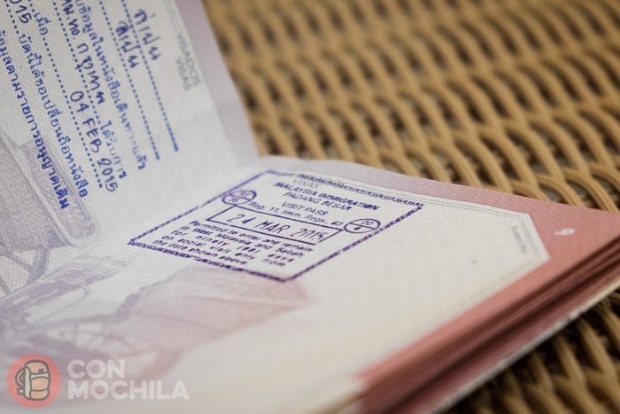 Permiso para entrar en Malasia hasta 90 días