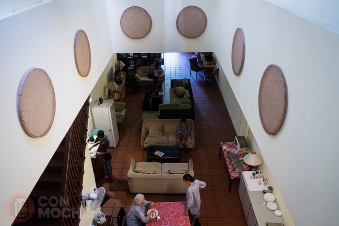 Vista del comedor/salón desde arriba
