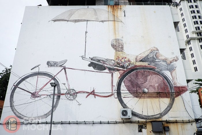 The awaiting trishaw peddler