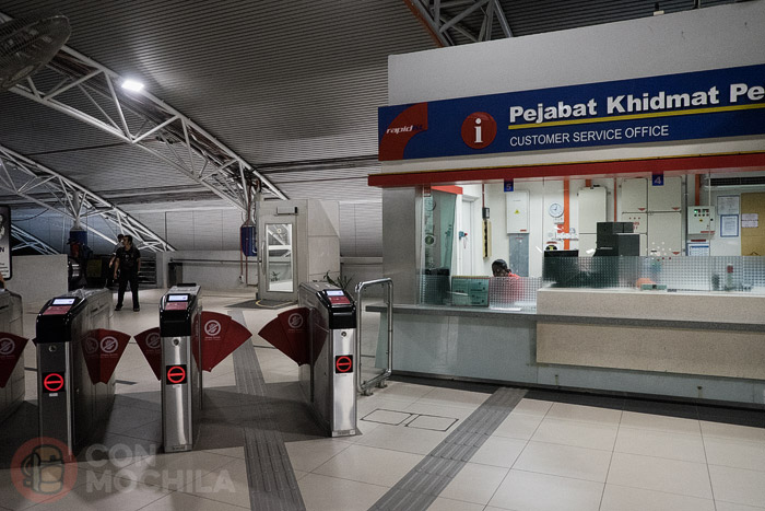 Las oficinas del tren RAPID KL