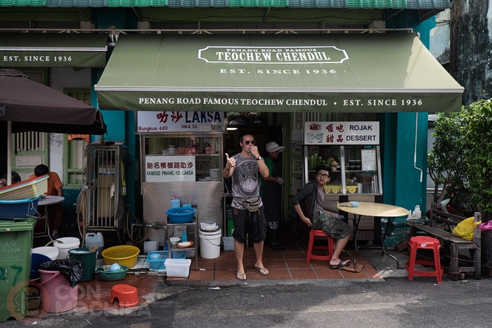 La entrada al Penang Road Famous Teochew Chendul