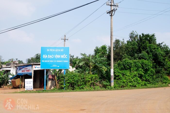 Camino de los túneles de Vinh Moc